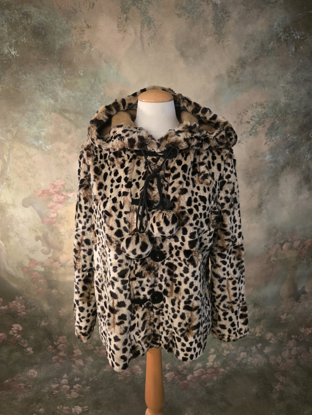 Outdoor Edition By Parkhurst Faux Fur Hooded Jacket Mob Wife Aesthetic S - Picture 6 of 15